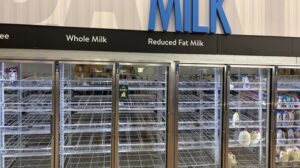 Winter Storm warning leads to empty shelves